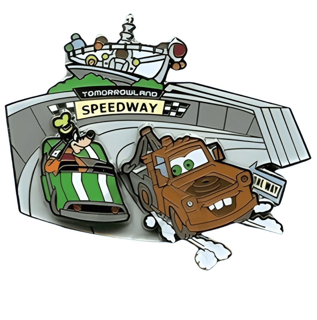 Tow Mater Speedway Slider Disney pin