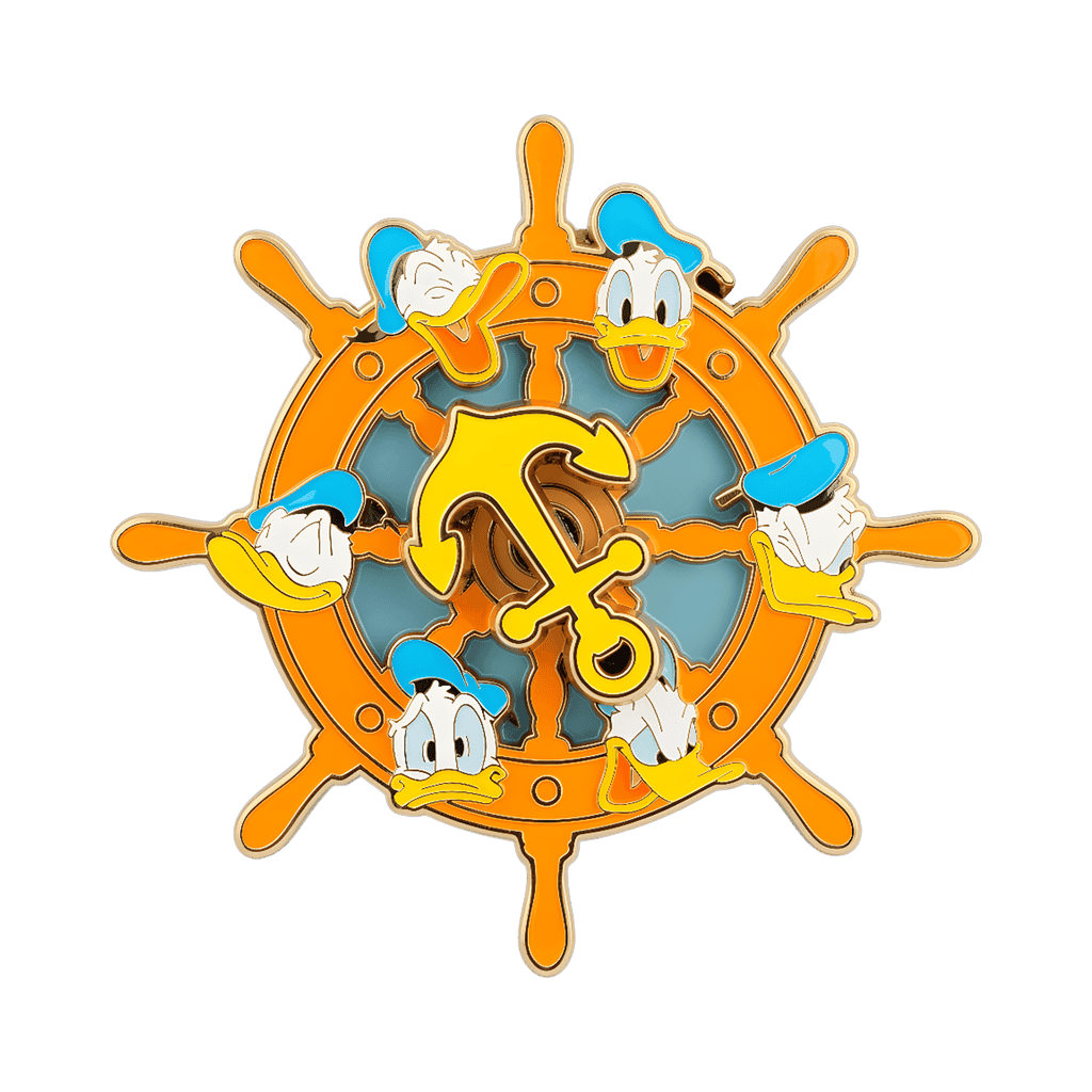 Donald Duck Helm Spinner Disney pin