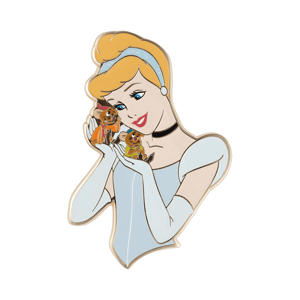 Cinderella with Gus and Jaq Disney pin