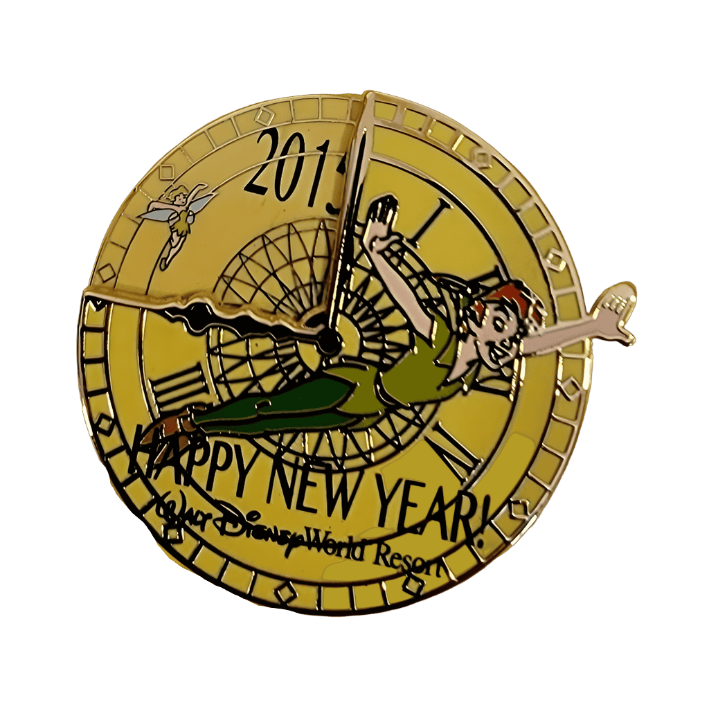 Happy New Year 2016 - Peter Pan and Tinker Bell Disney pin