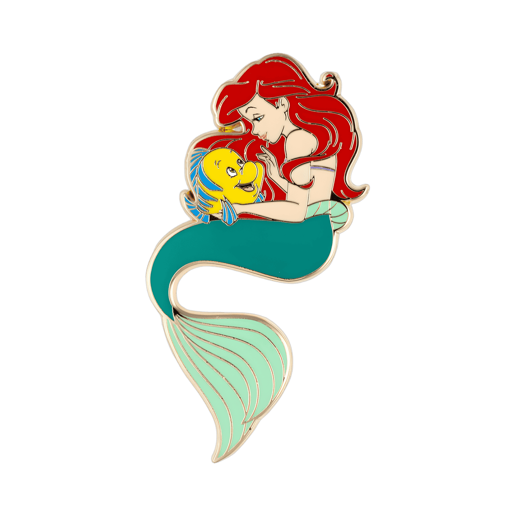 Ariel and Flounder Disney pin