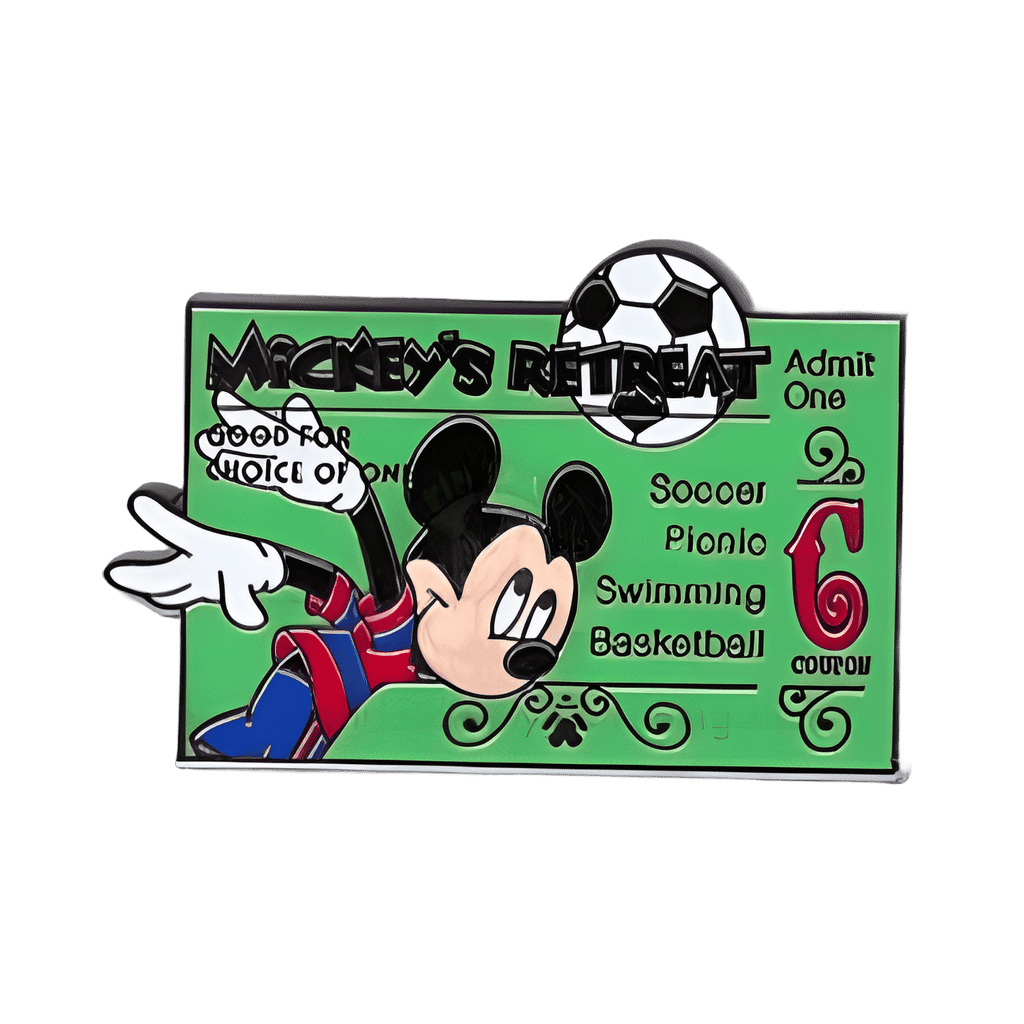 C Ticket Mickey's Retreat Disney pin