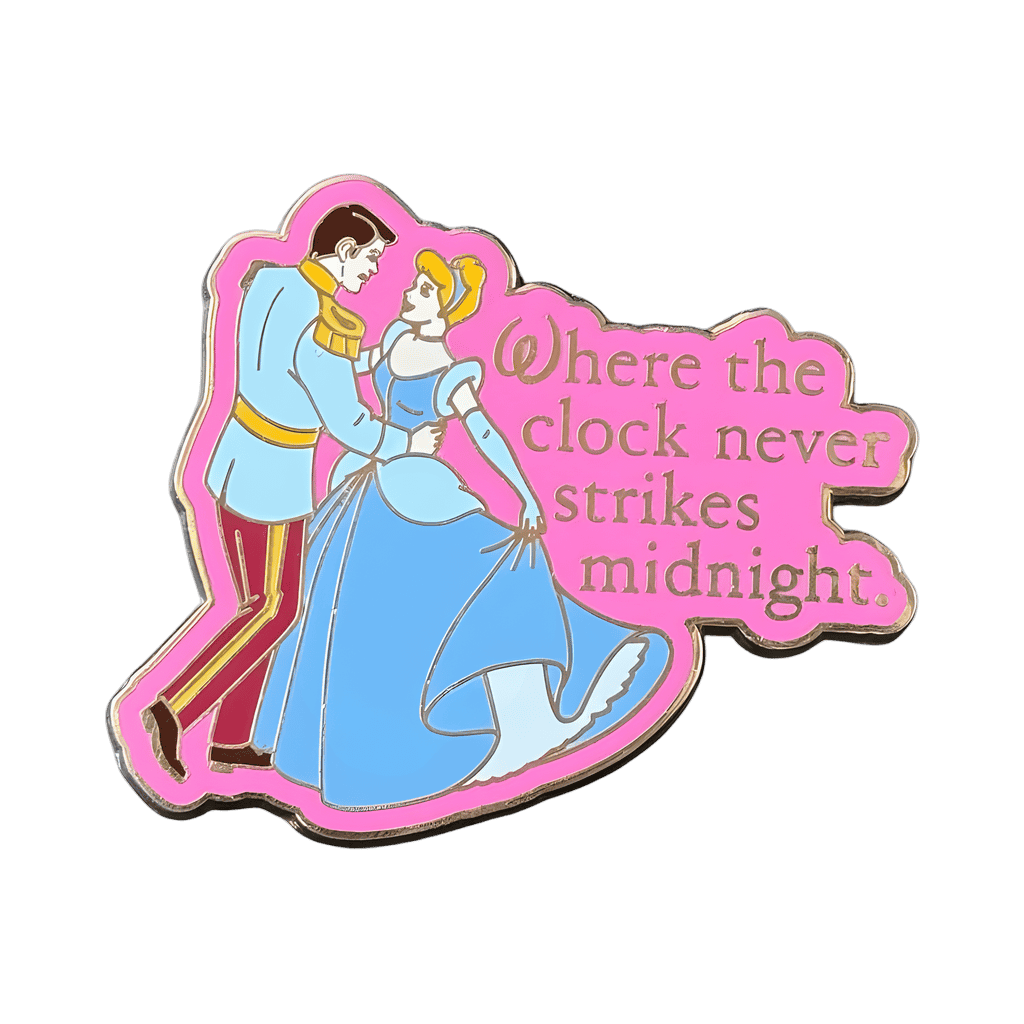 Cinderella & Prince Charming - Where the Clock Never Strikes Midnight Disney pin