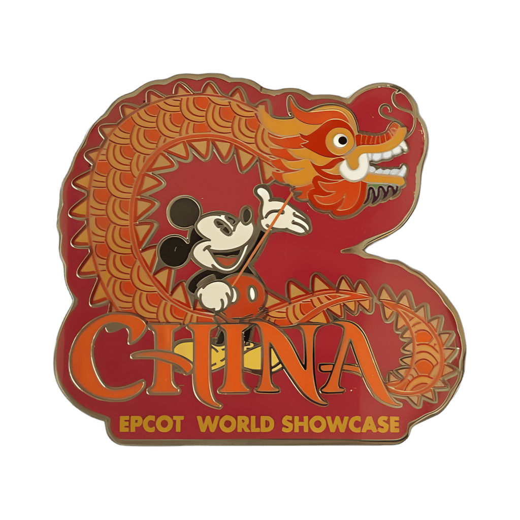 China Dragon Mickey Mouse Disney pin