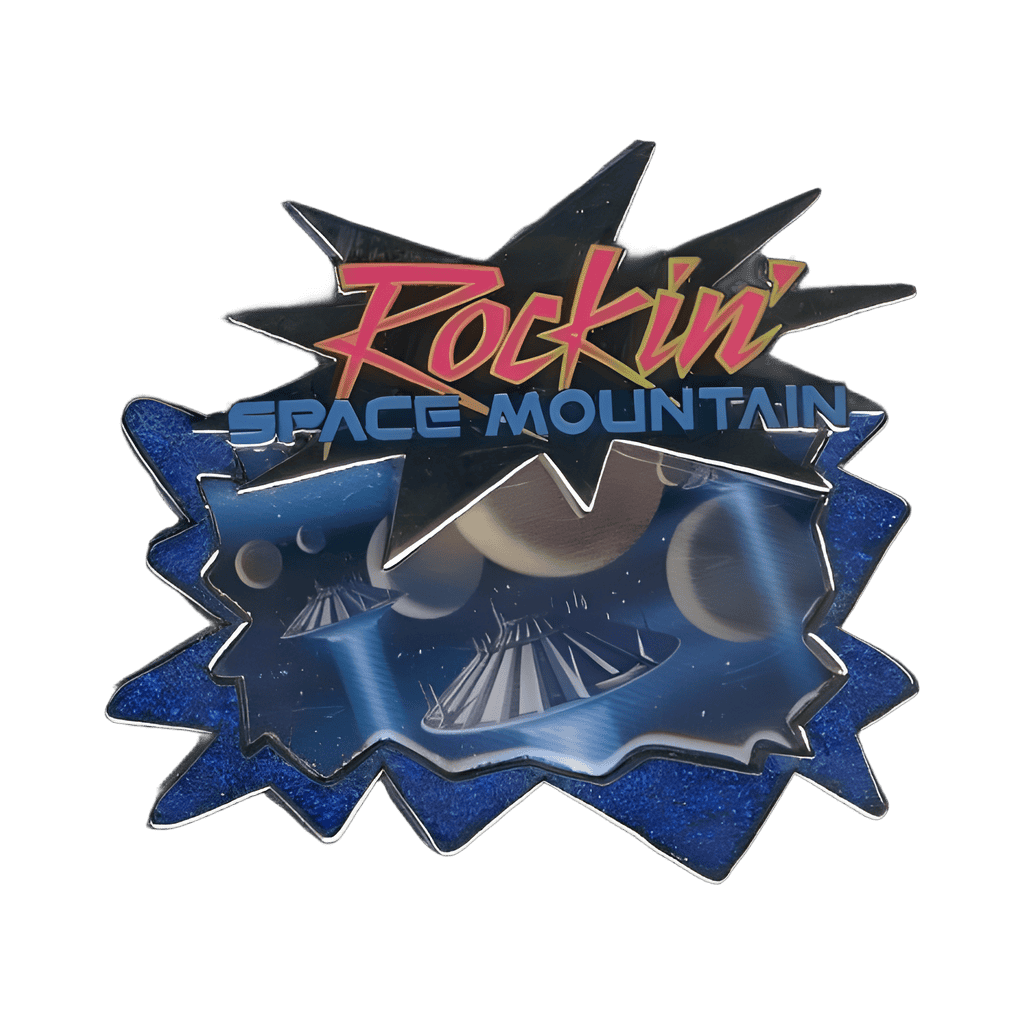 Rockin' Space Mountain Logo and Mural Pin Disney pin
