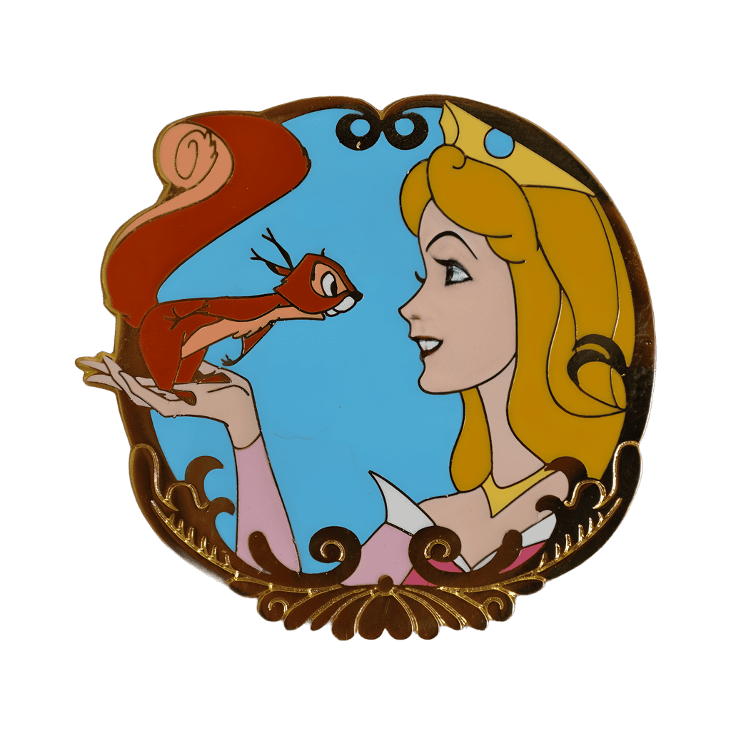 Aurora and Squirrel Disney pin