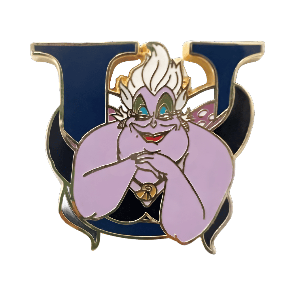 Letter U - Ursula Disney pin