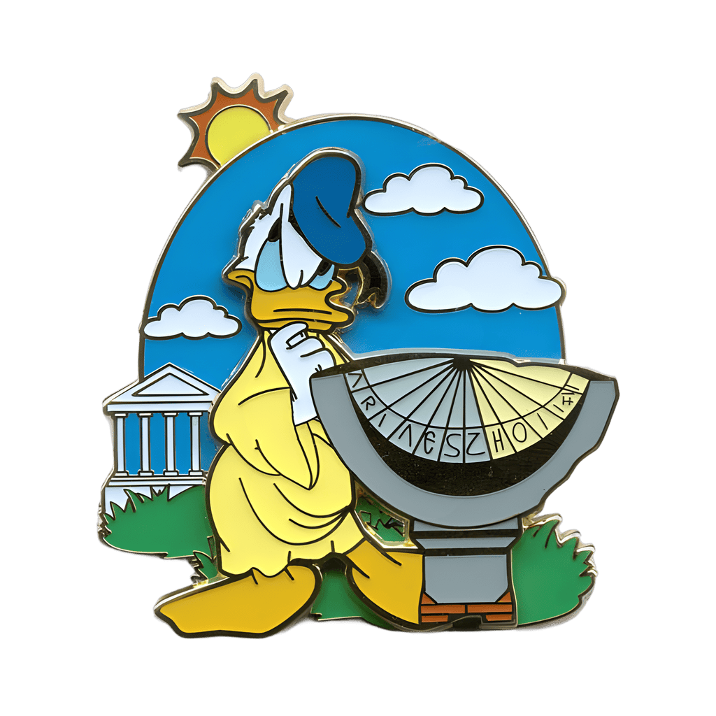 Sun Dial Donald Disney pin
