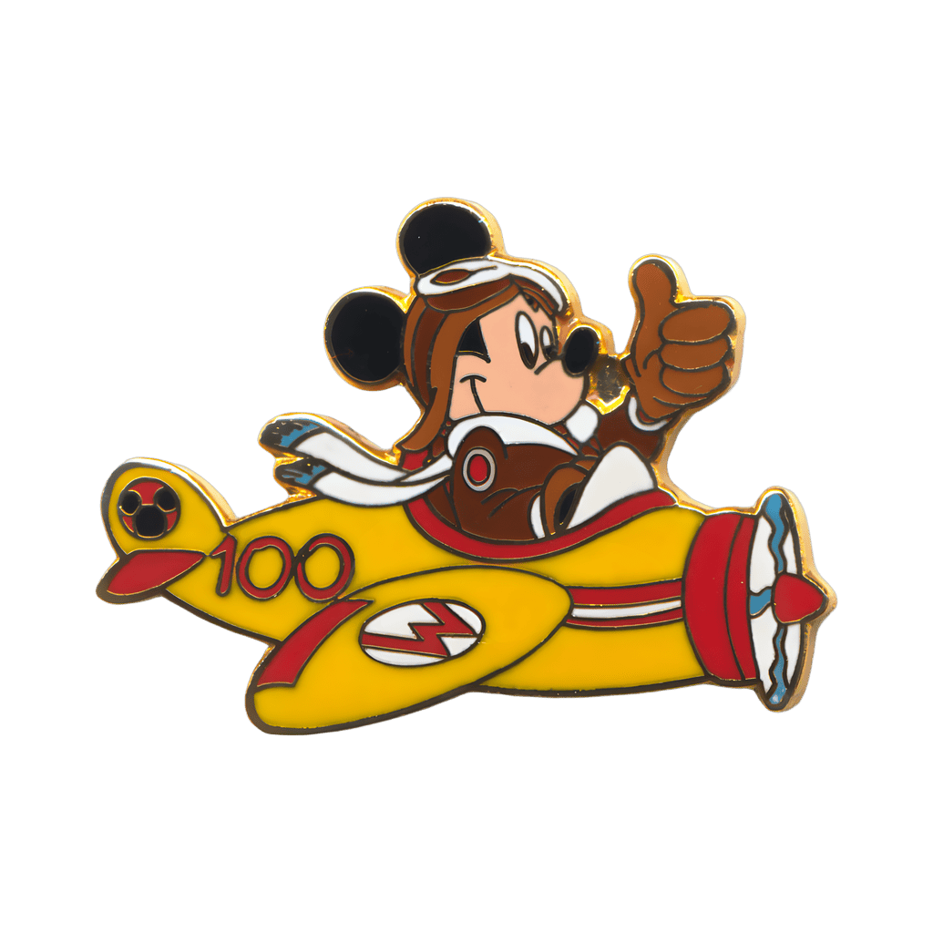 Travel Company - Mickey Pilot in Yellow Plane Disney pin