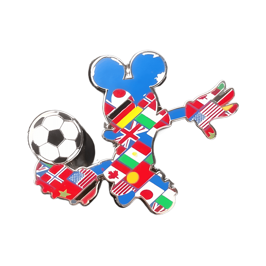Soccer Mickey - Multi-Country Flags Disney pin