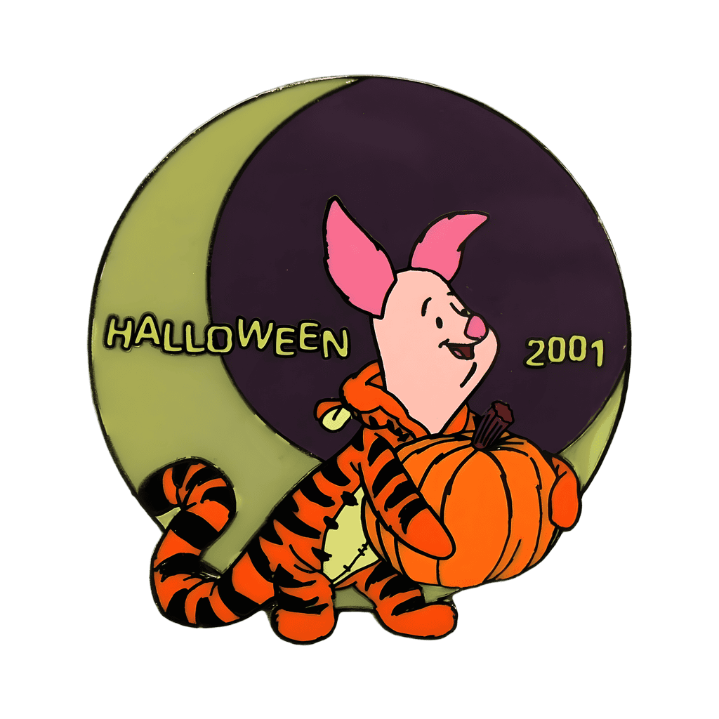 Piglet Dressed as Tigger - Glow-In-The-Dark Moon Disney pin