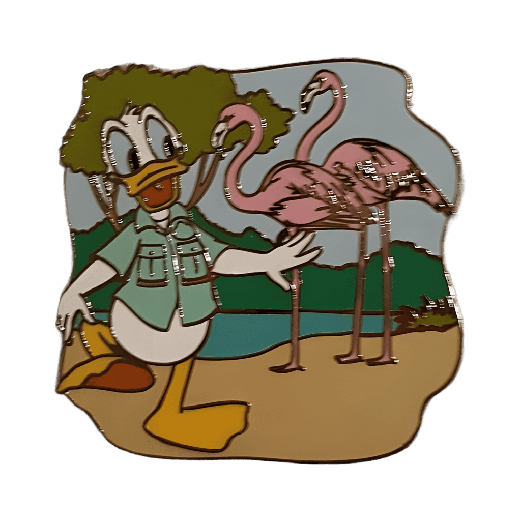 Donald with Greater Flamingos Disney pin