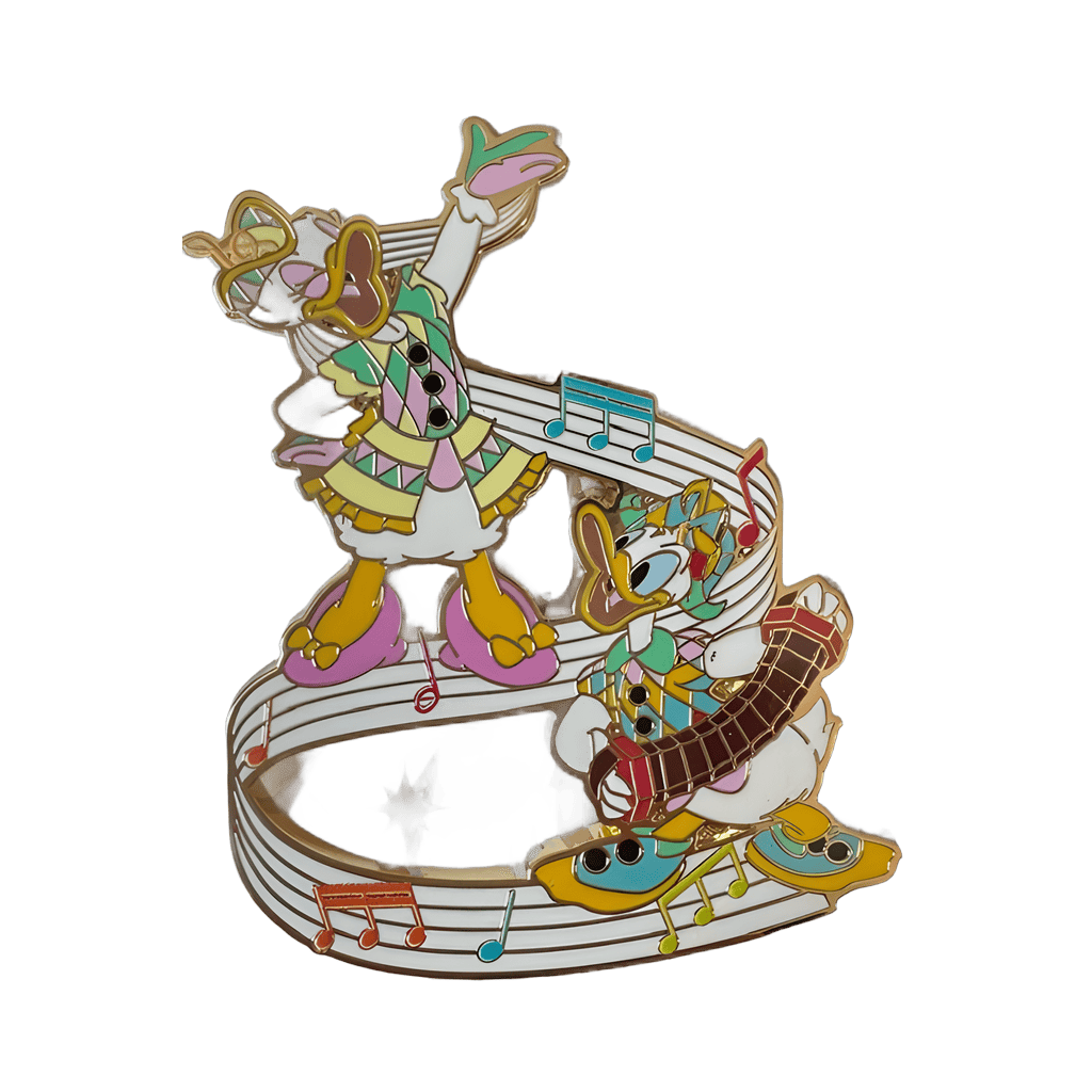 Donald and Daisy's Accordionist Disney pin