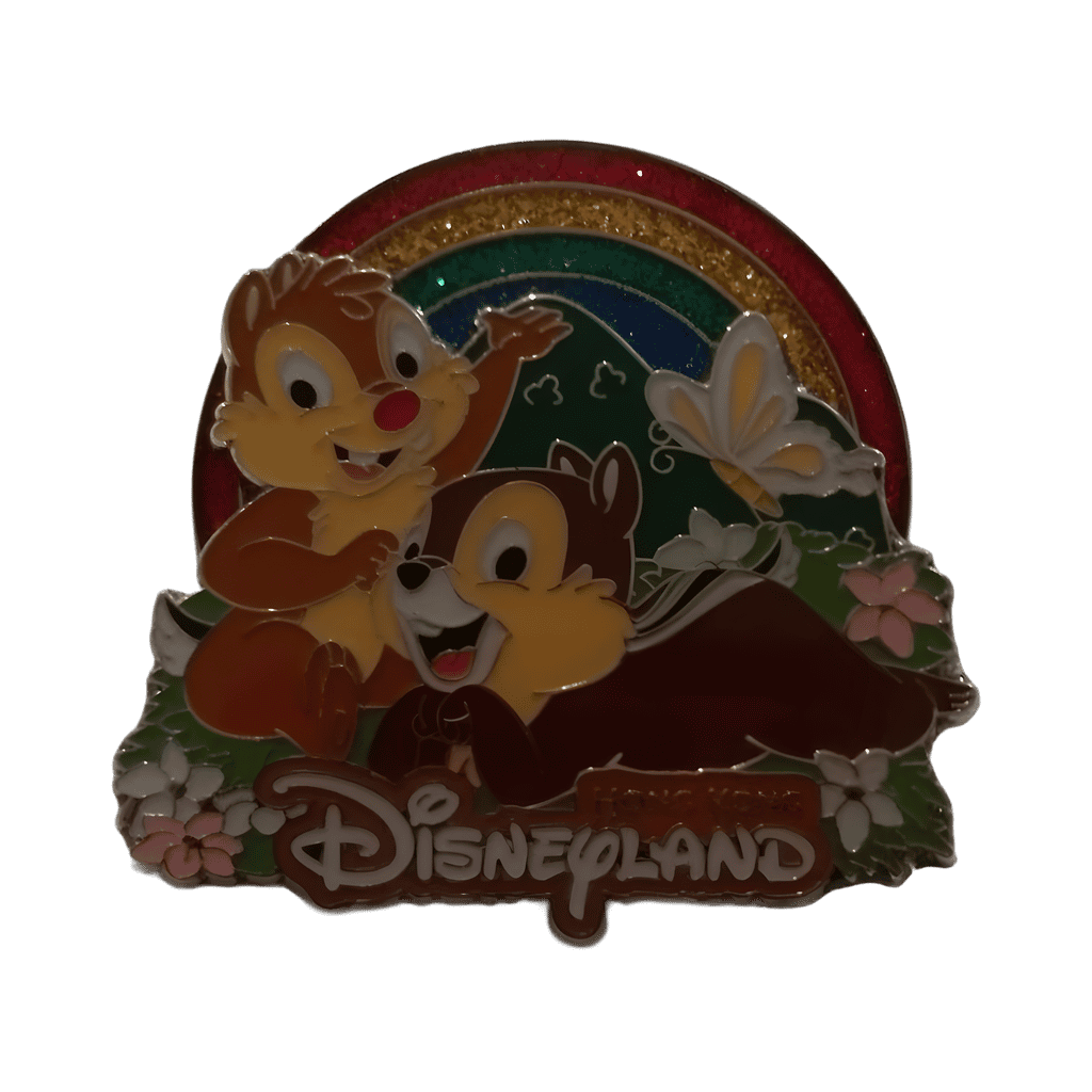 Chip & Dale Rainbow Spinner Disney pin