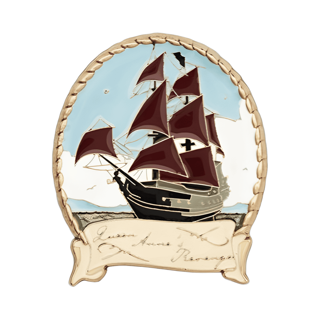 Queen Anne's Revenge Pirate Ship Disney pin