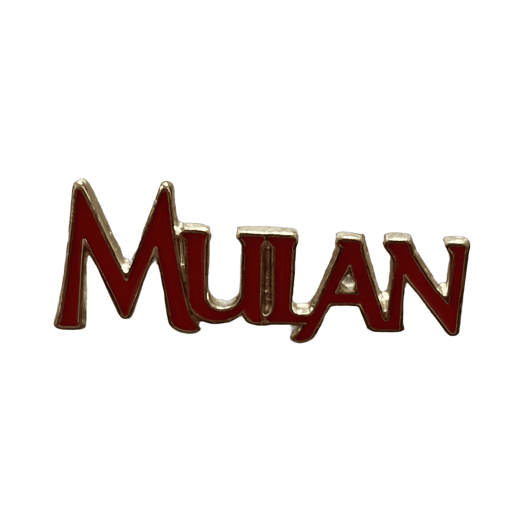 Mulan title Disney pin