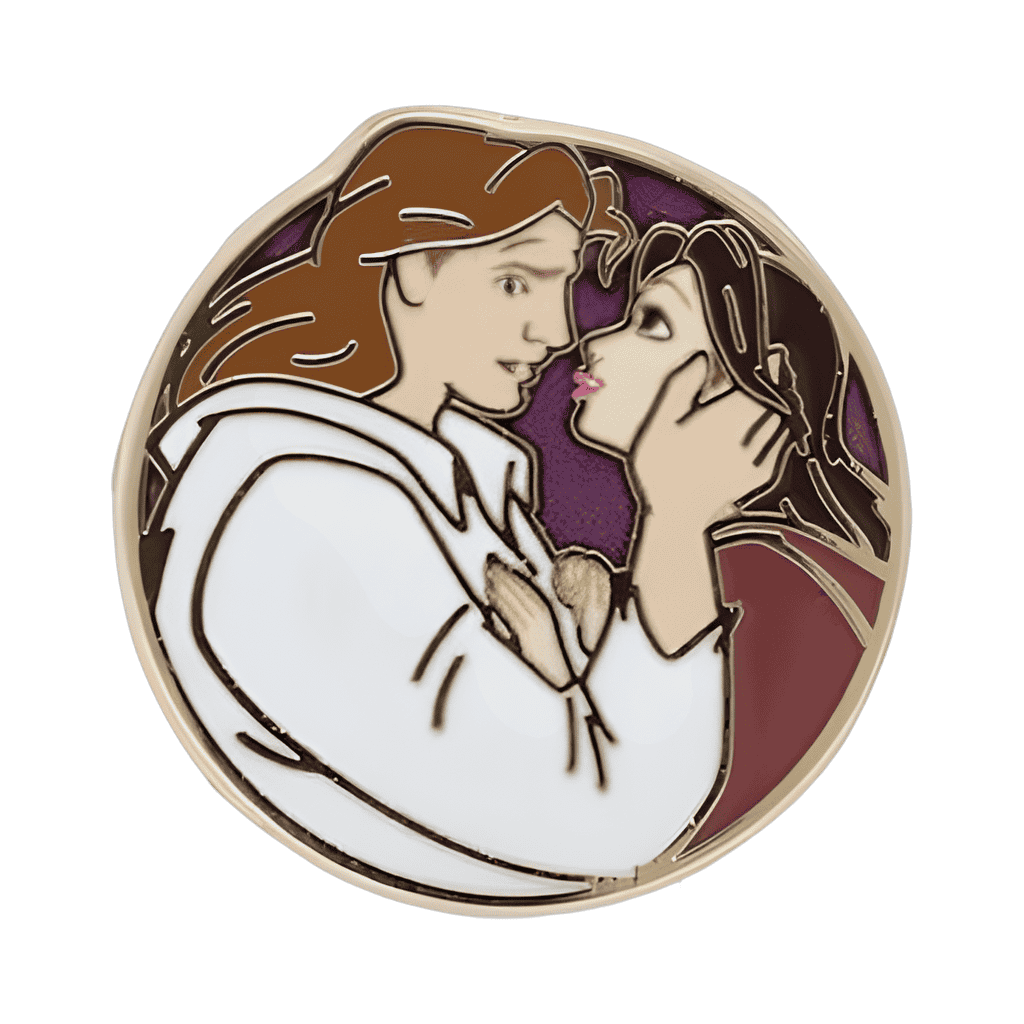 Belle and Prince Adam Disney pin