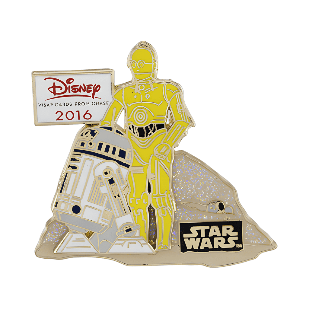 C-3PO and R2-D2 Disney pin