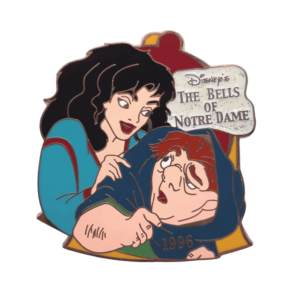 Quasimodo and Esmeralda Disney pin