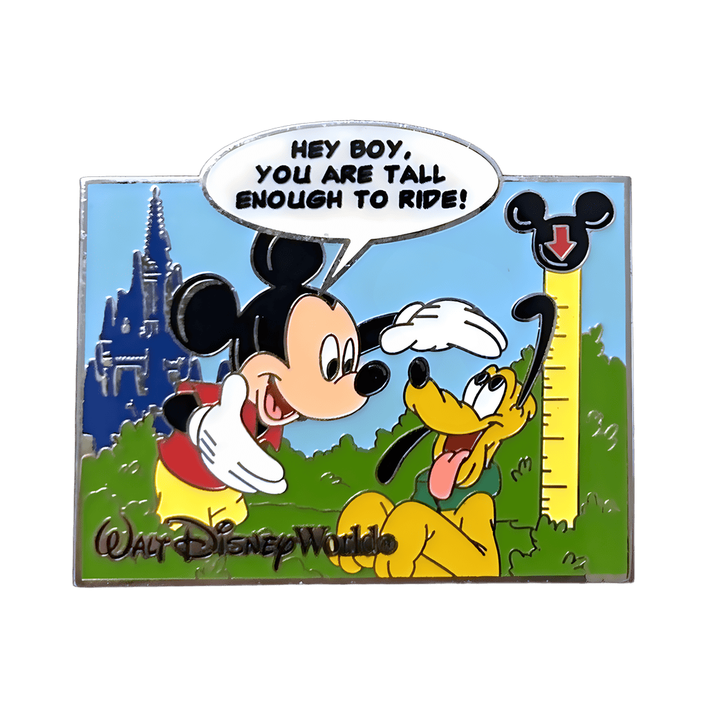 Tall Enough to Ride - Pluto and Mickey Disney pin