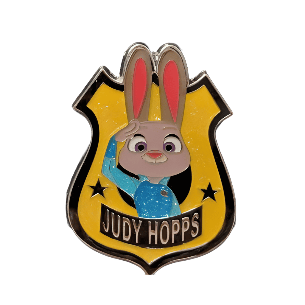 Judy Hopps badge Disney pin