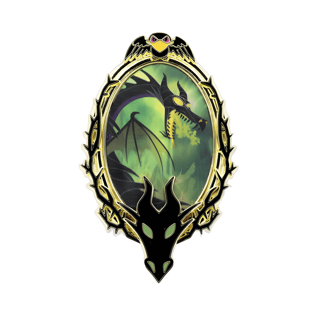 Dragon Maleficent and Maleficent Disney pin