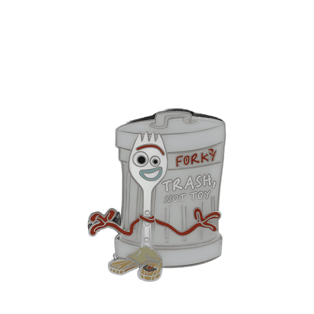 Forky Trash Can Disney pin