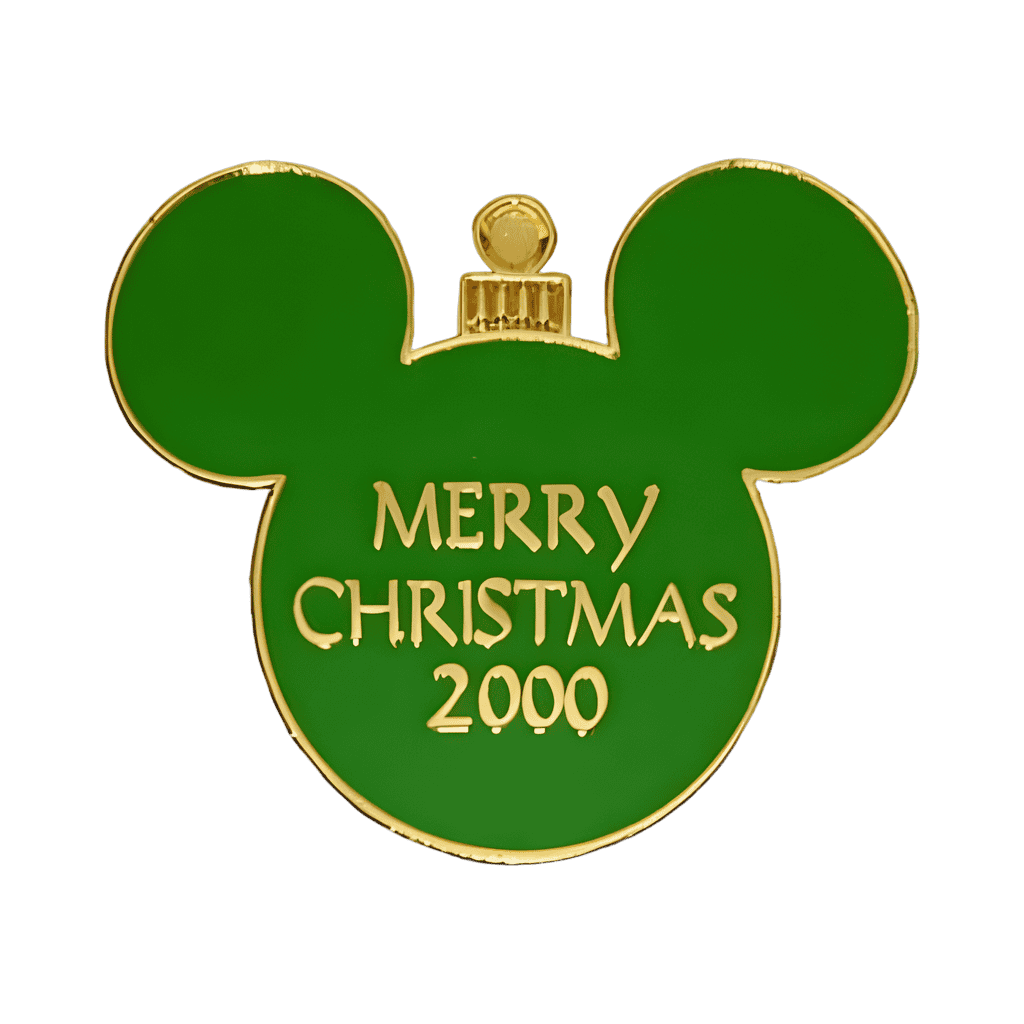 Merry Christmas 2000 - Green Mickey Ornament Disney pin