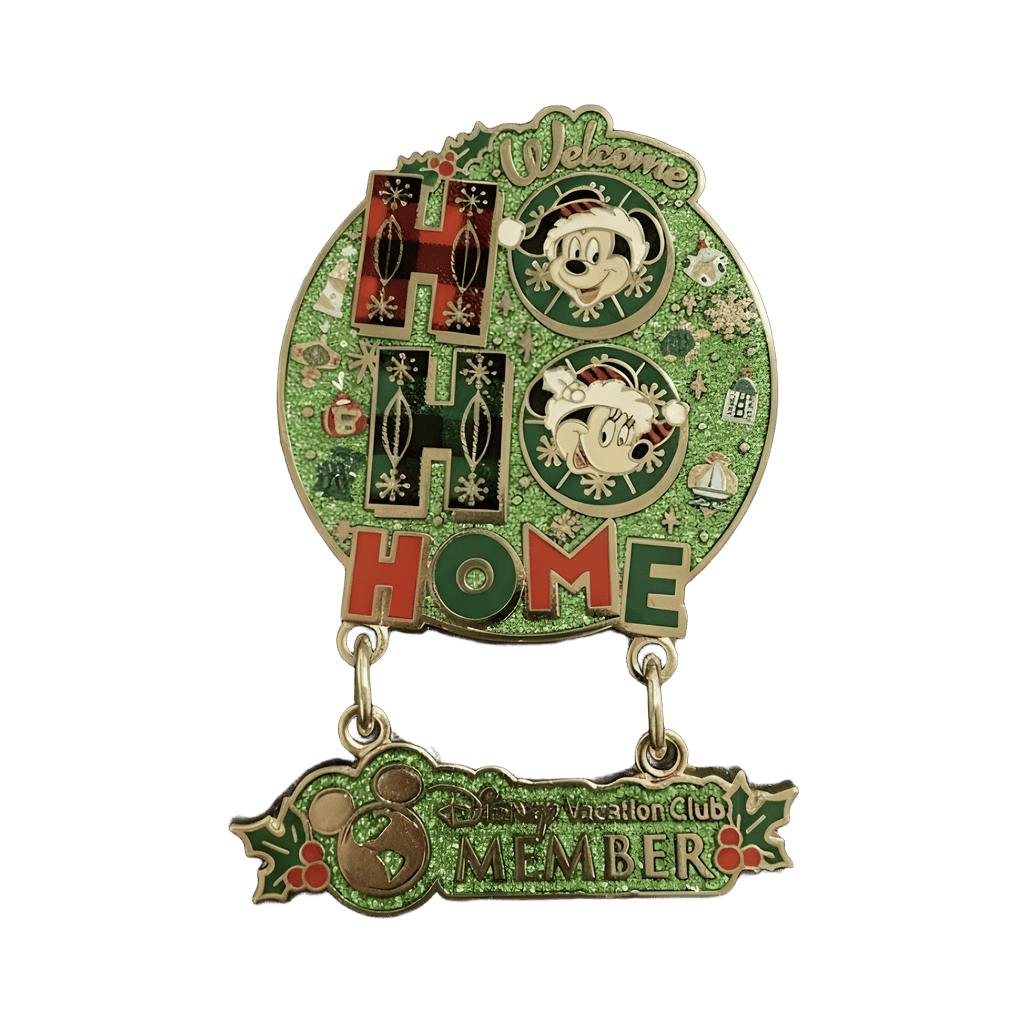 Disney Vacation Club Christmas Home Pin Dangle Disney pin