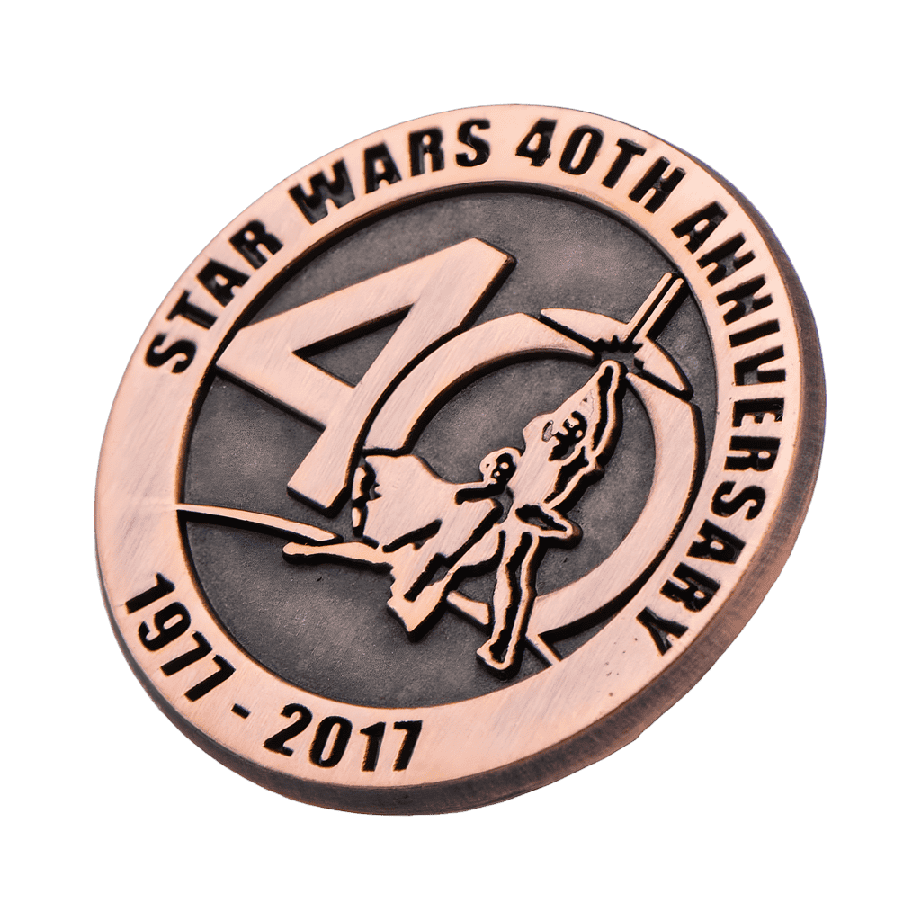 Star Wars 40th Anniversary Collectible Bronze Pin (SDCC 17) Disney pin