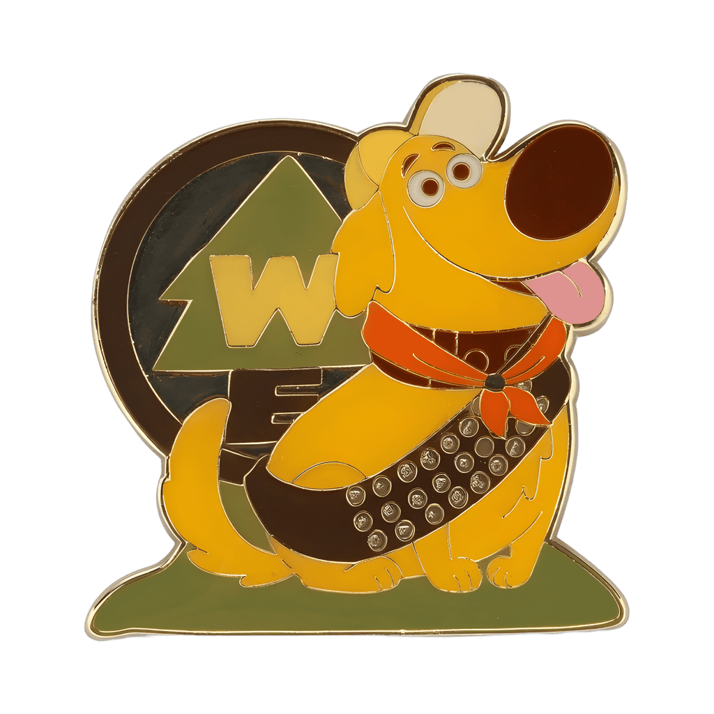 Dug Wilderness Explorer with Badges Disney pin