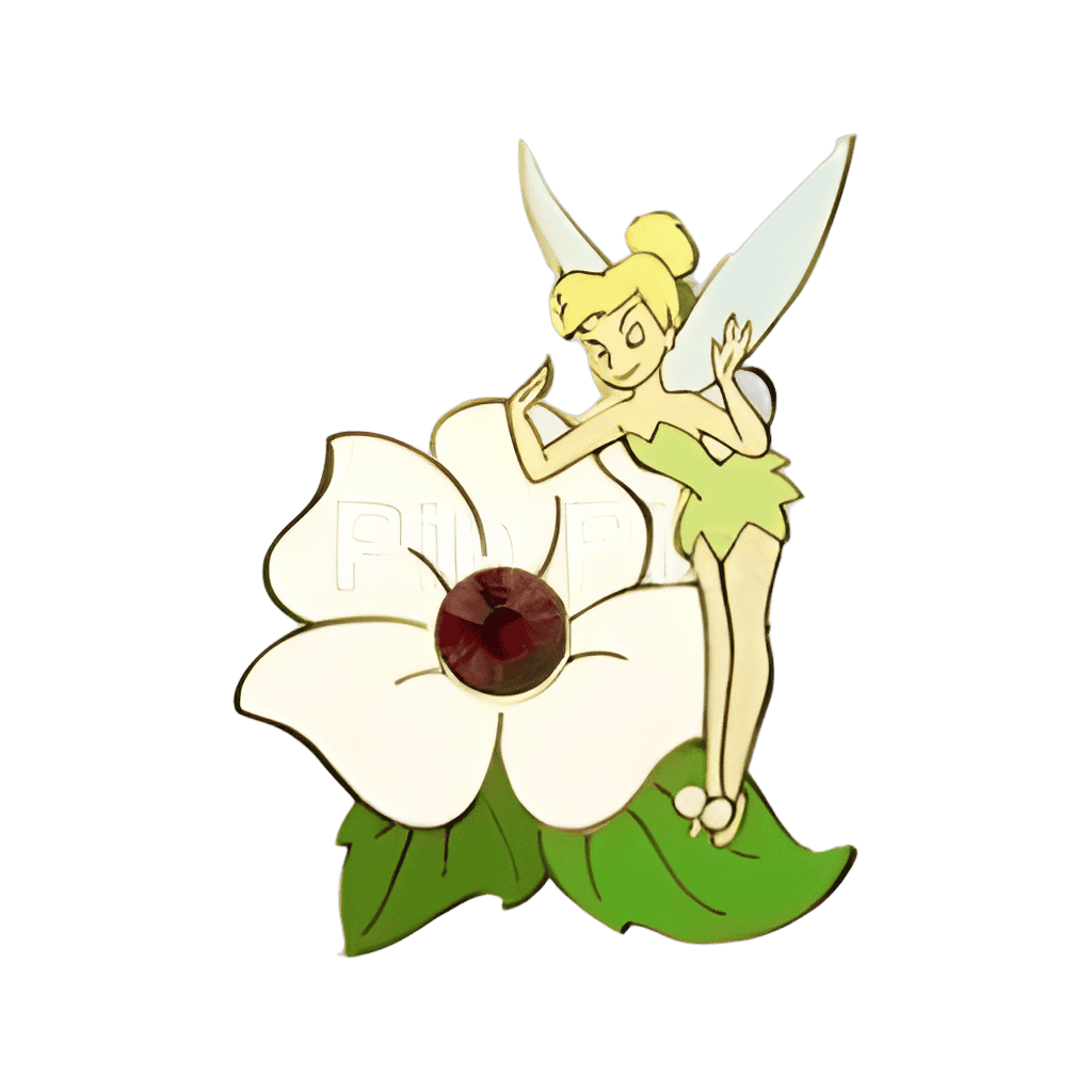 Tinkerbell Flower Birthstone - January Disney pin