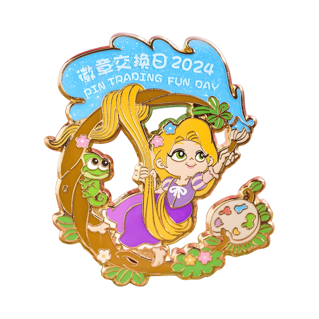 Rapunzel Painting Logo Disney pin