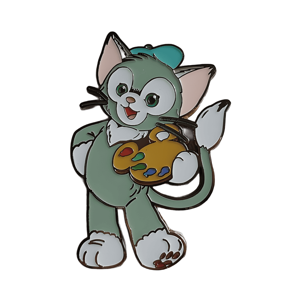Gelatoni holding painters palette Disney pin