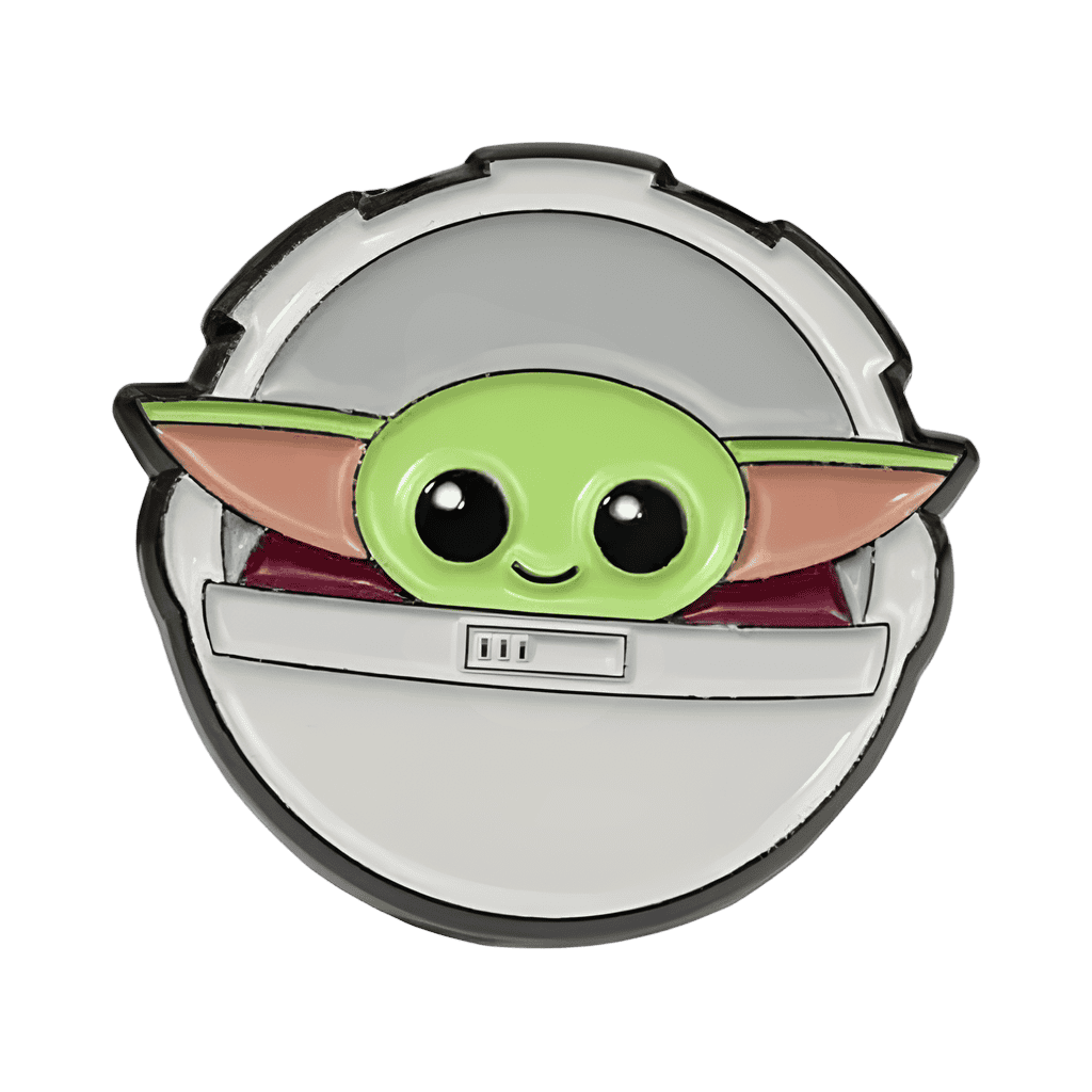 The Child smiling in a hover carriage Disney pin