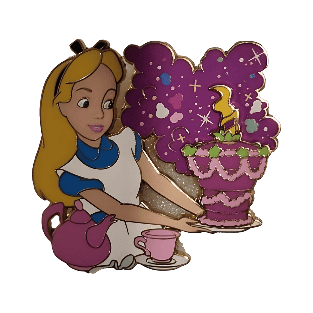 Alice with Cake Disney pin