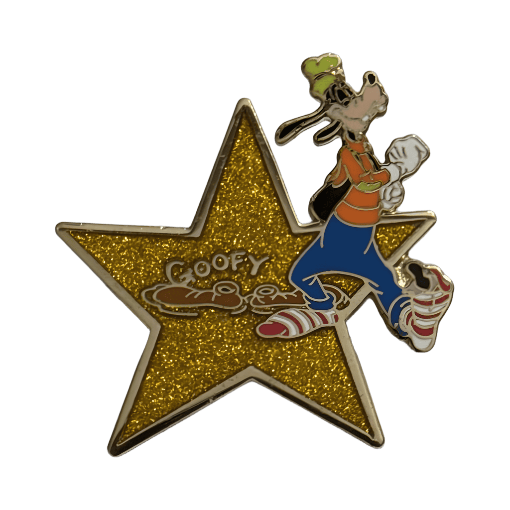 Goofy in Gold Star Disney pin