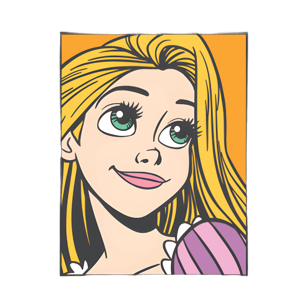 Rapunzel Square 1 Disney pin