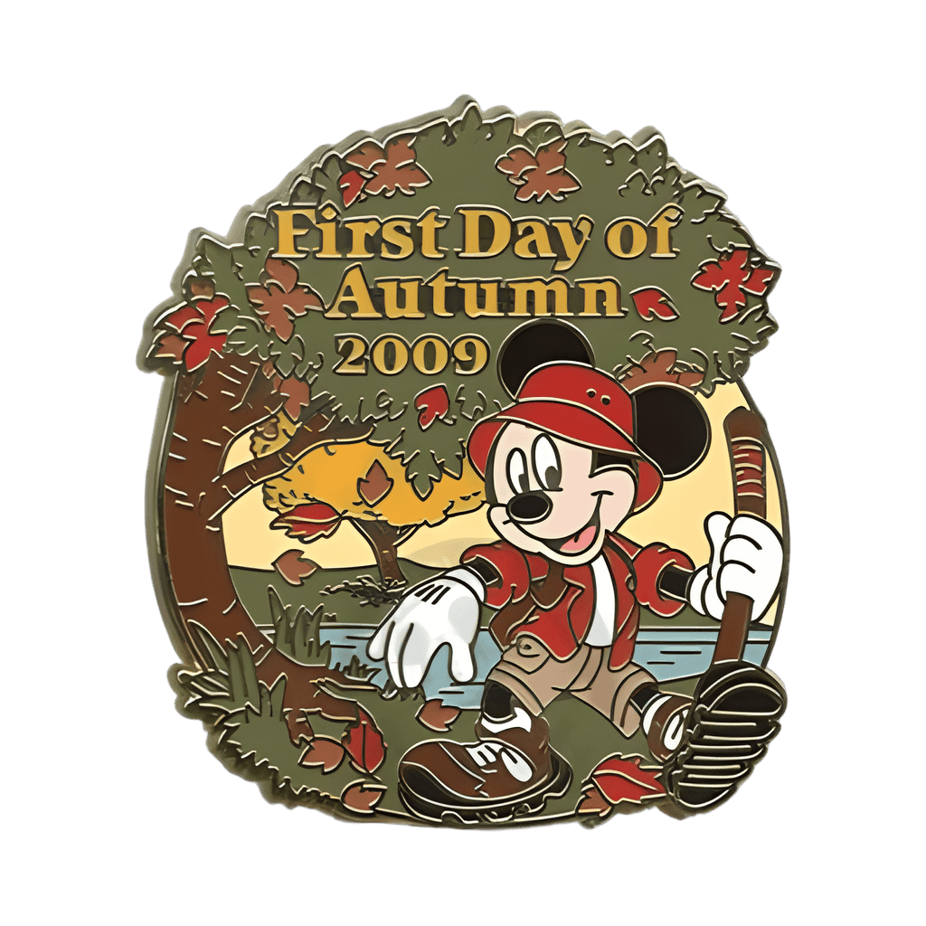 Mickey on Hike, First Day of Autumn 2009 Disney pin