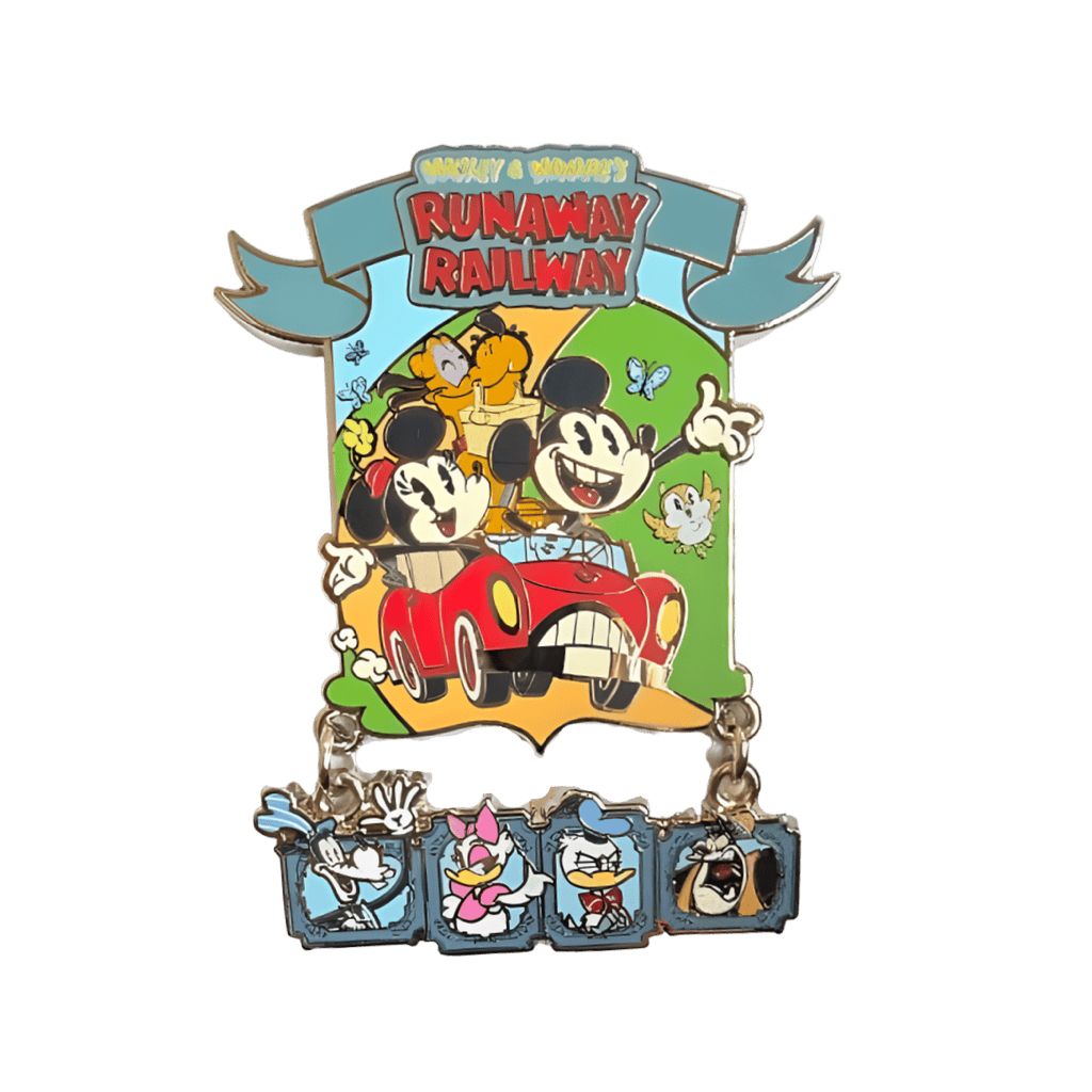 Mickey & Minnie’s Runaway Railway Dangle Disney pin