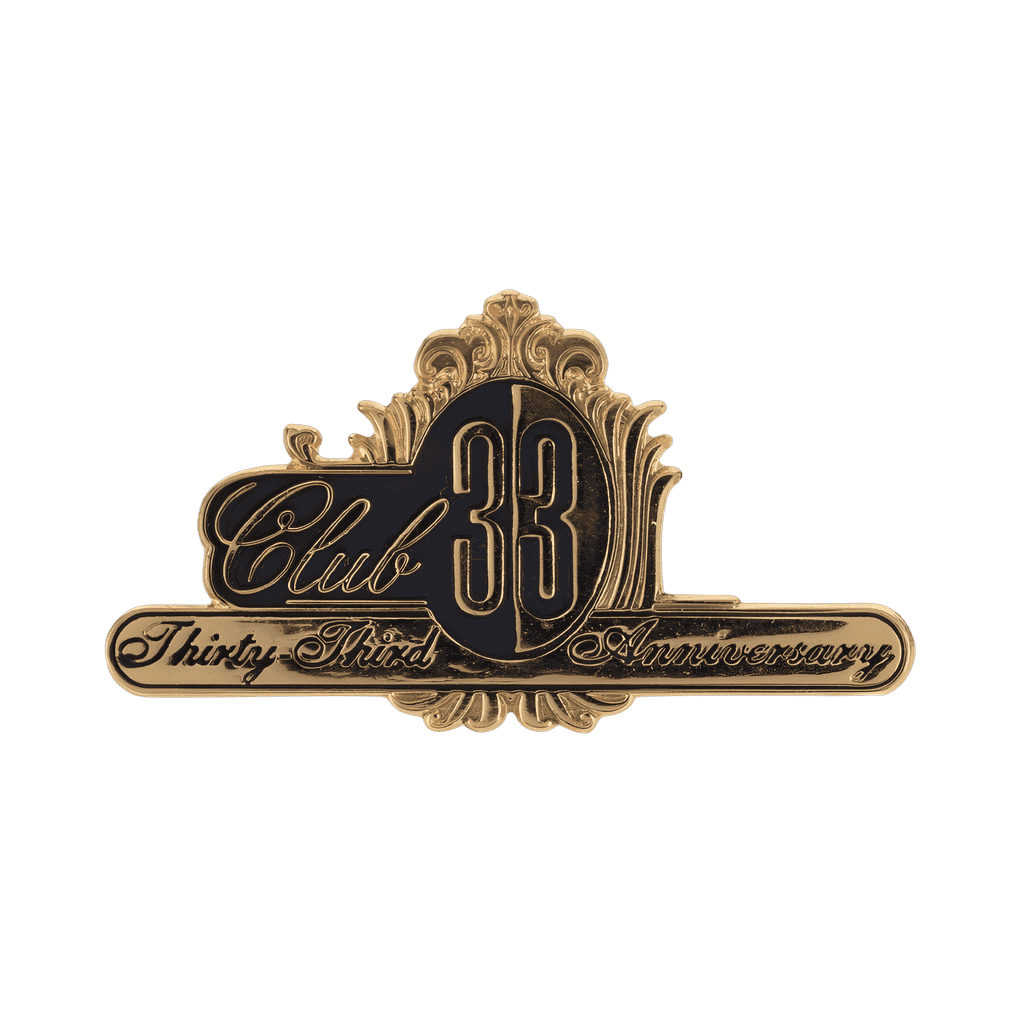 Thirty Third Anniversary Name Tag Logo Disney pin
