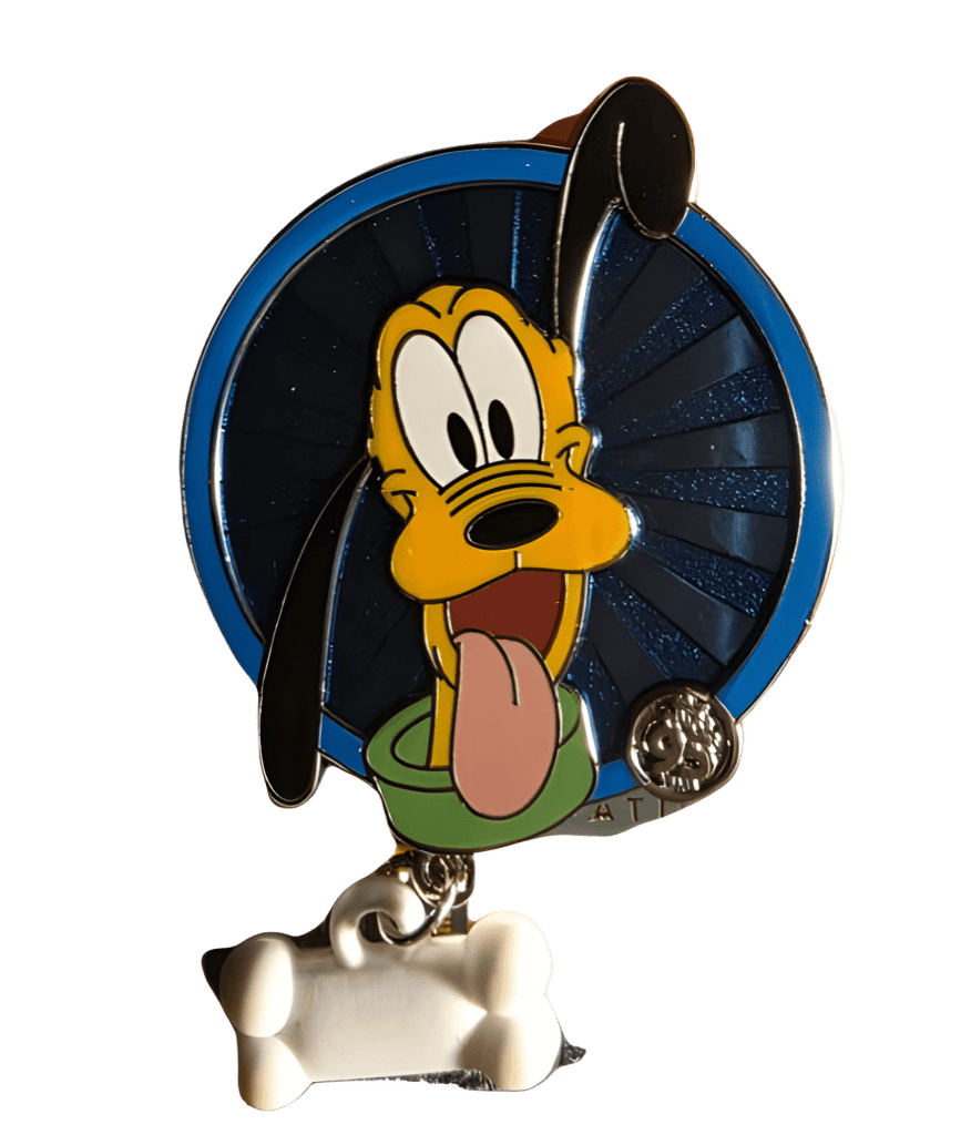 Pluto with Dangling Bone - Pluto 95th Anniversary Disney pin