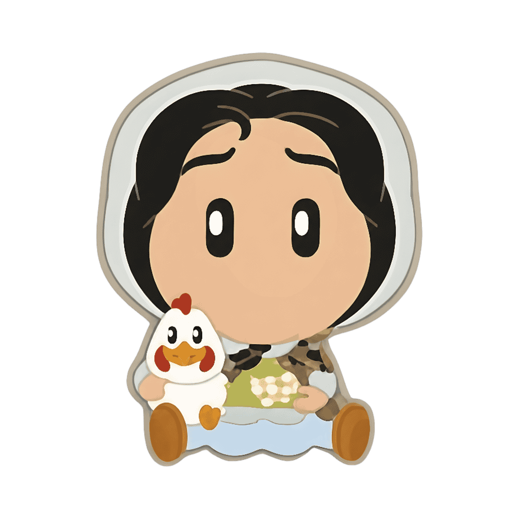 Pirate's Wife with a Chicken Disney pin