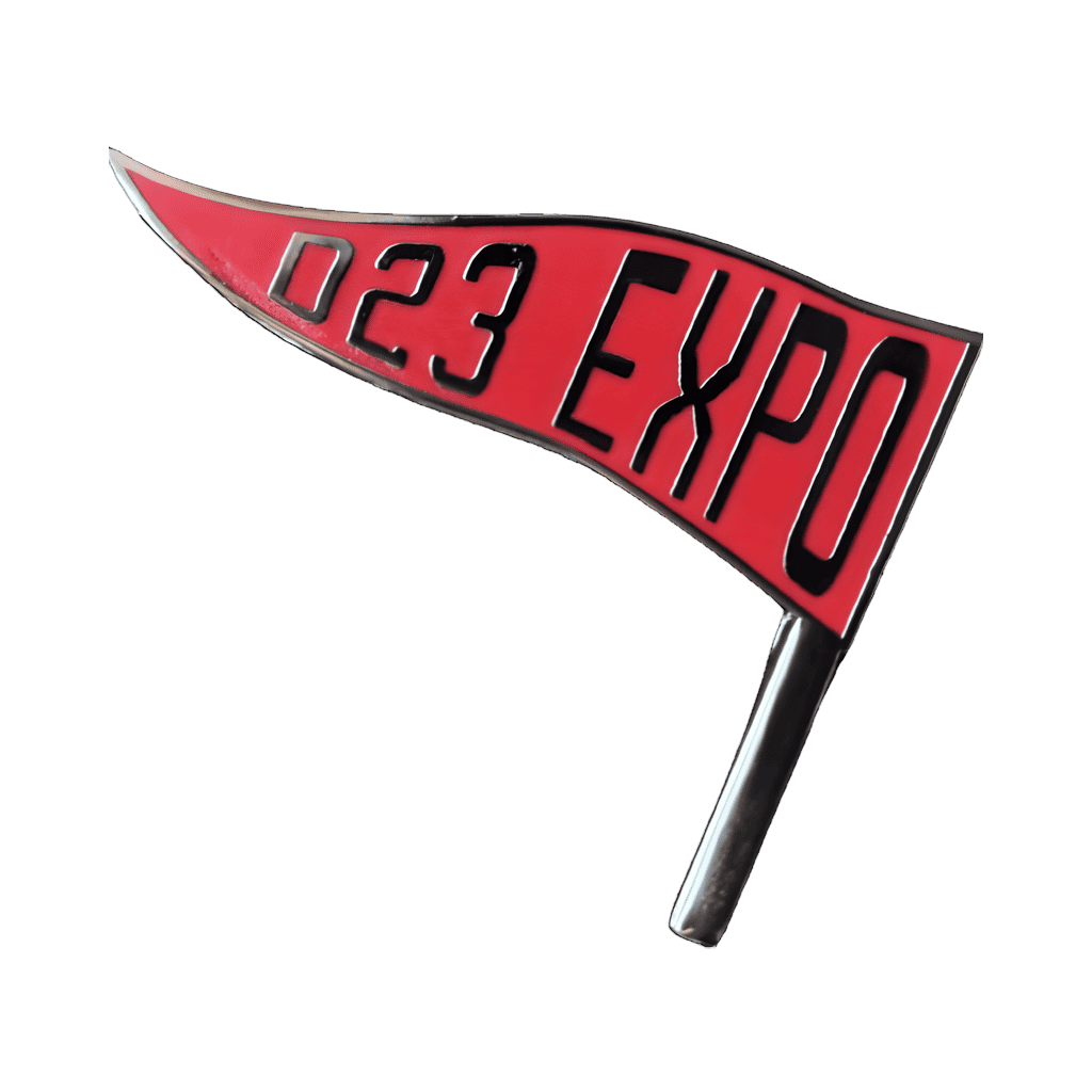 Red Pennant Flag CHASER Disney pin