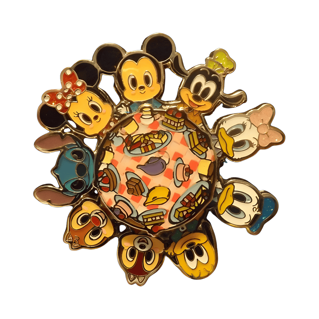 Classic Character Picnic Spinner Disney pin