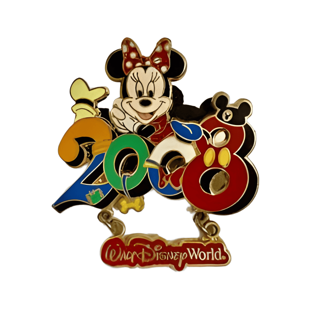 Minnie 2008 Dangle, Disneyland Disney pin