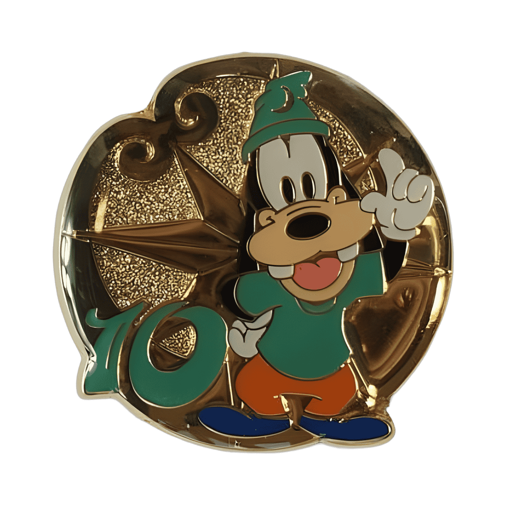 10th Anniversary - Gold Coin - Goofy Disney pin