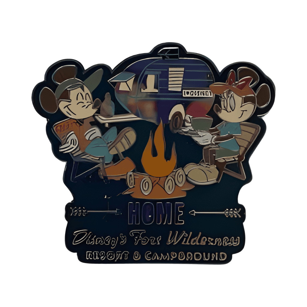 Mickey & Minnie by a Campfire Disney pin