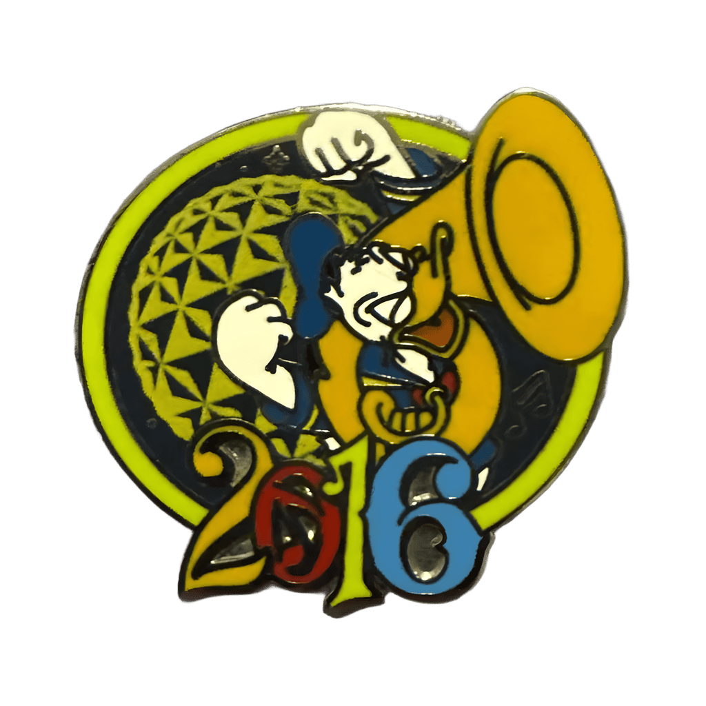 2016 Donald Plying a Tuba - EPCOT Disney pin
