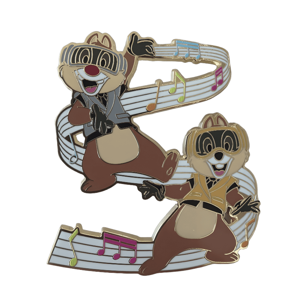 Chip and Dale Music Festival Disney pin